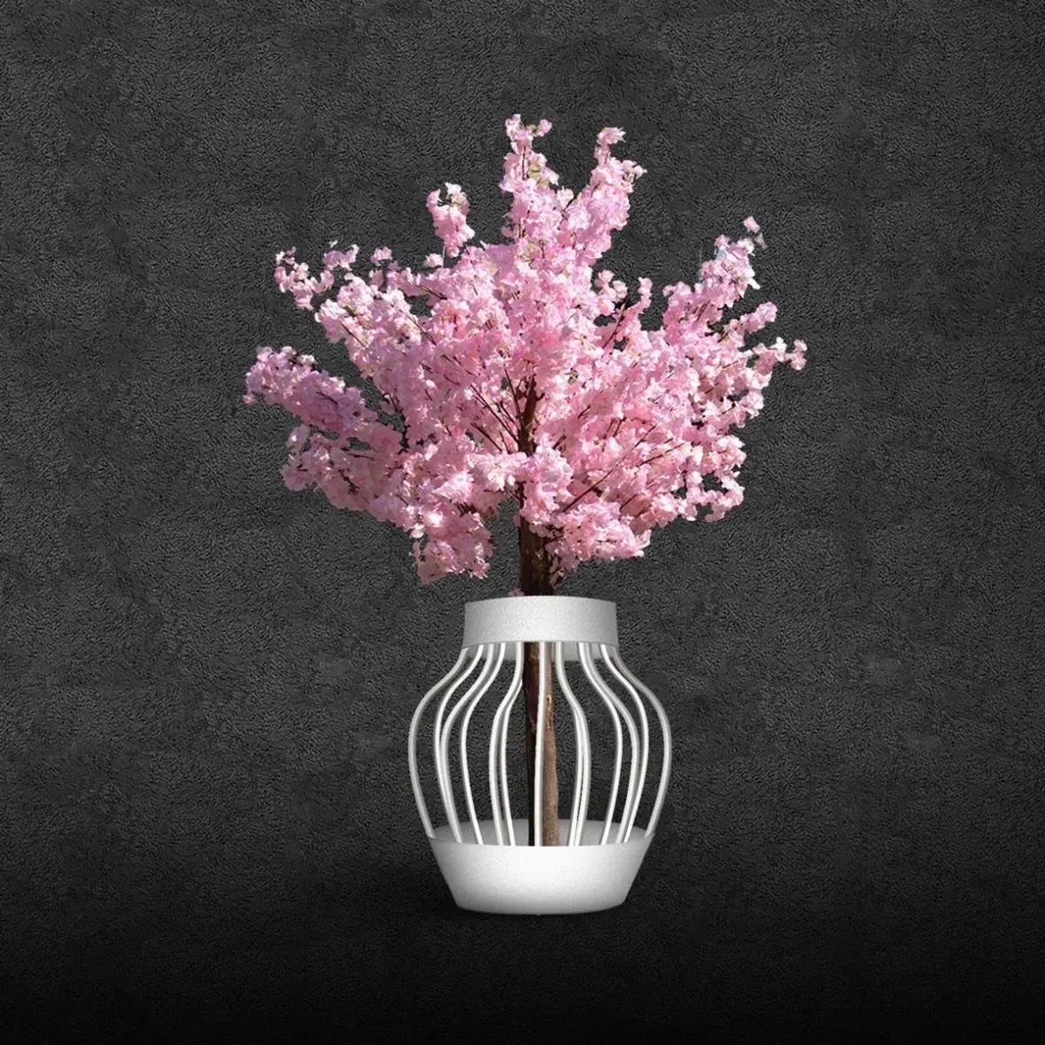 Vase de Pâques en 3D, 90 × 80 cm, non illuminé