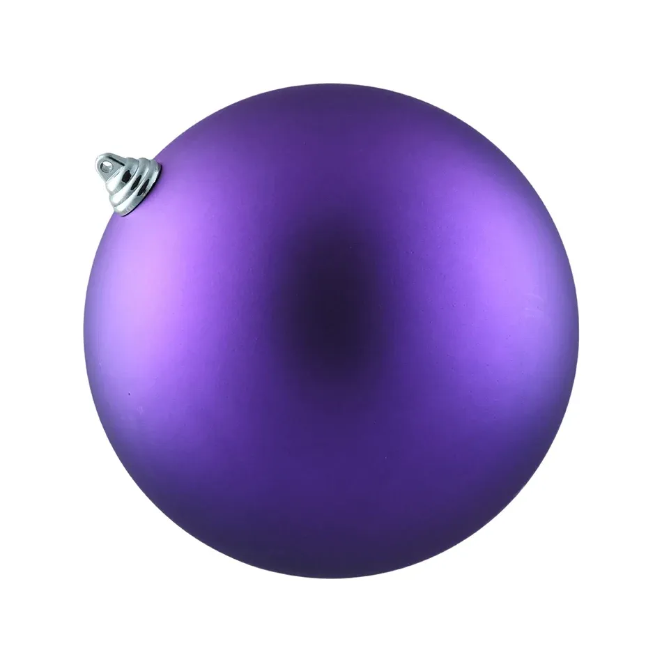 Boule en plastique, diamètre 20 cm, violette, mate