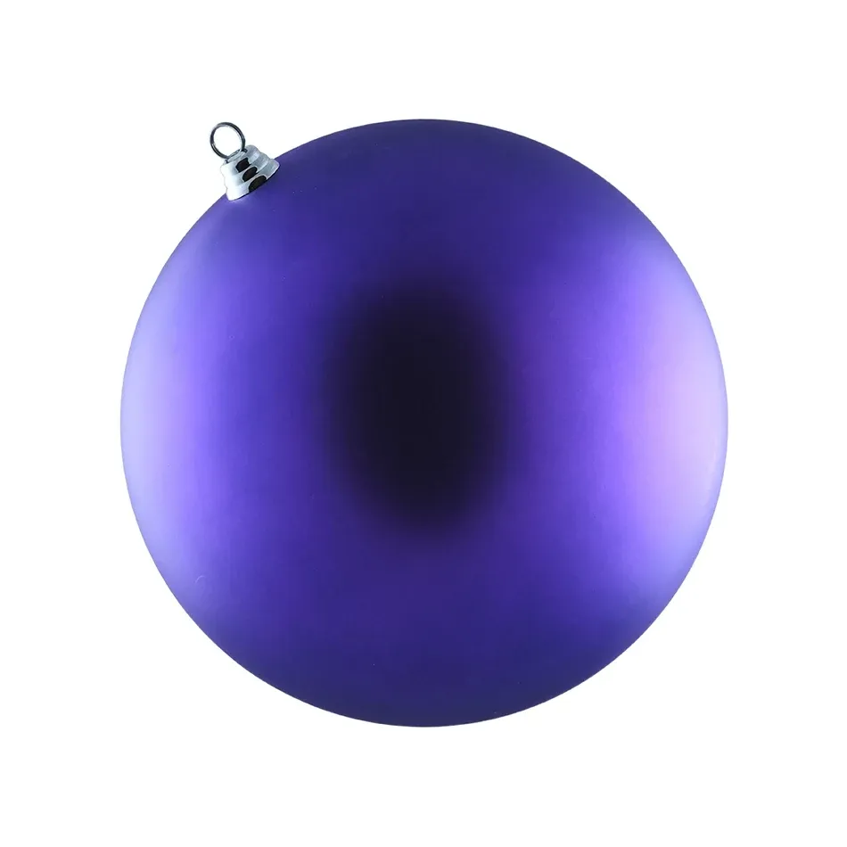 Boule en plastique, diamètre 30 cm, violette, mate