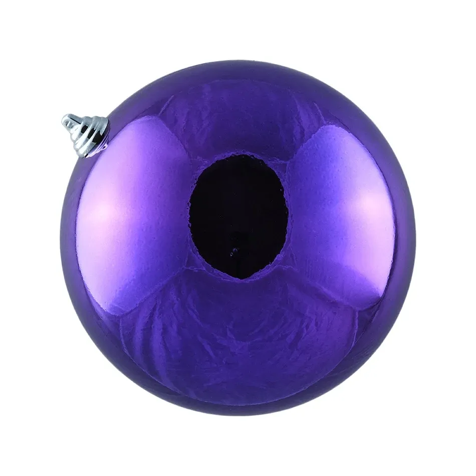 Boule en plastique, diamètre 20 cm, violette, brillante