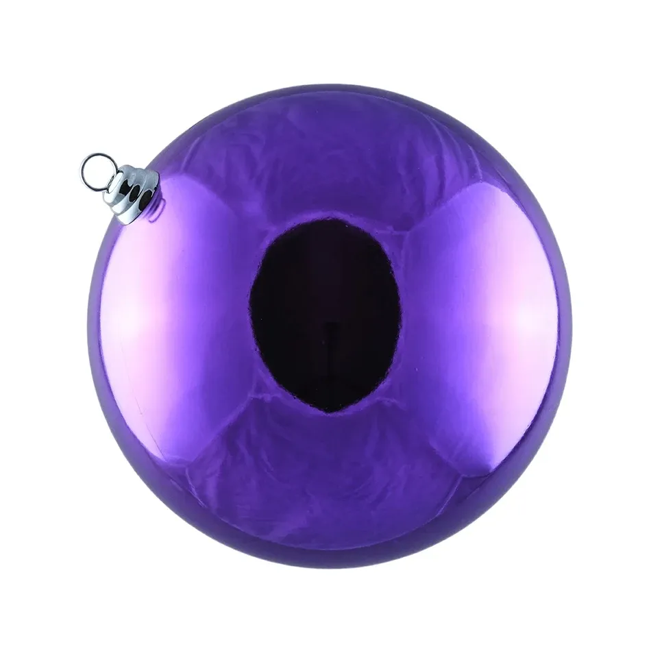 Boule en plastique, diamètre 30 cm, violette, brillante