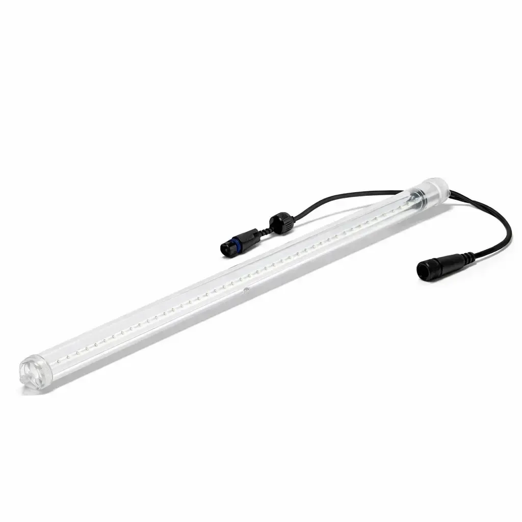 Easy Fix LED neige tombante 100 cm, blanc glacé, 200 LED, câble noir IP44, extension