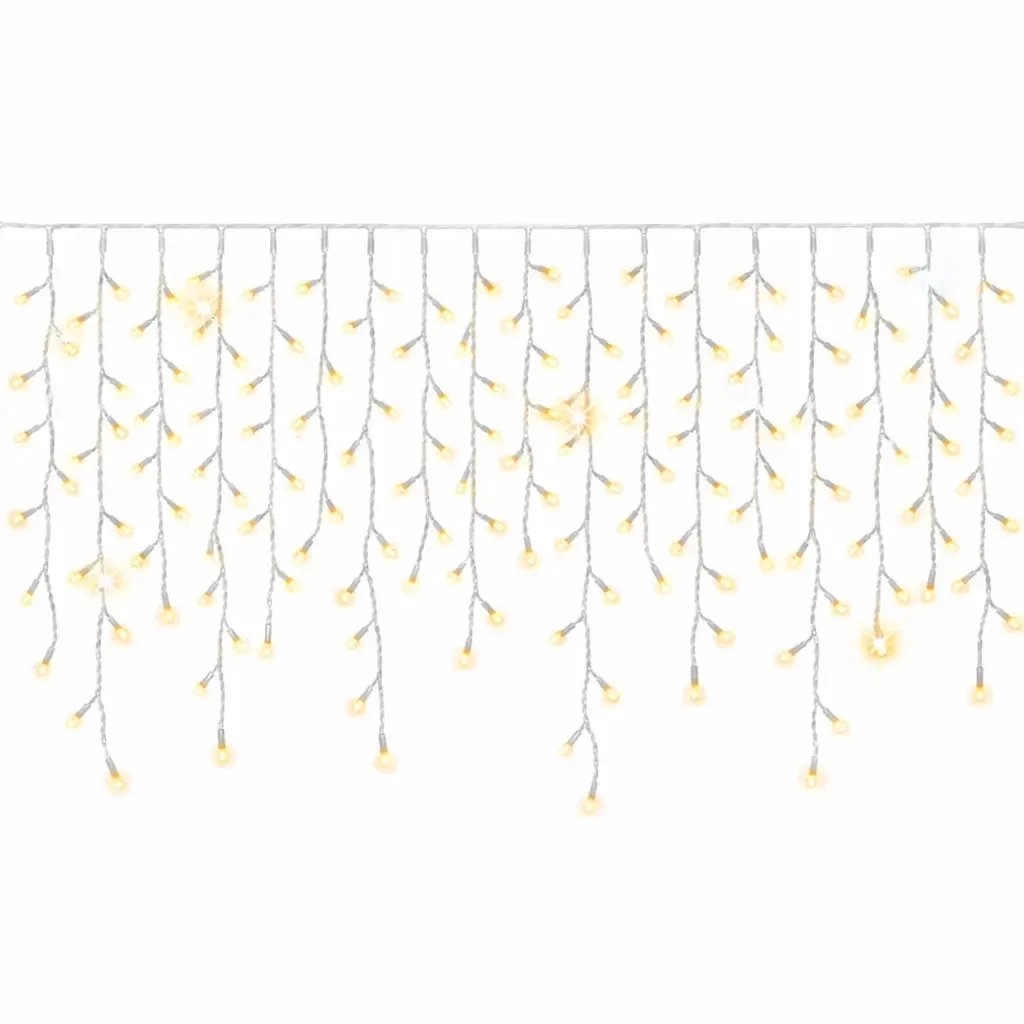 Guirlande lumineuse Easy Fix 300 × 90 cm, blanc chaud, 174 LED, câble blanc IP44, rallonge