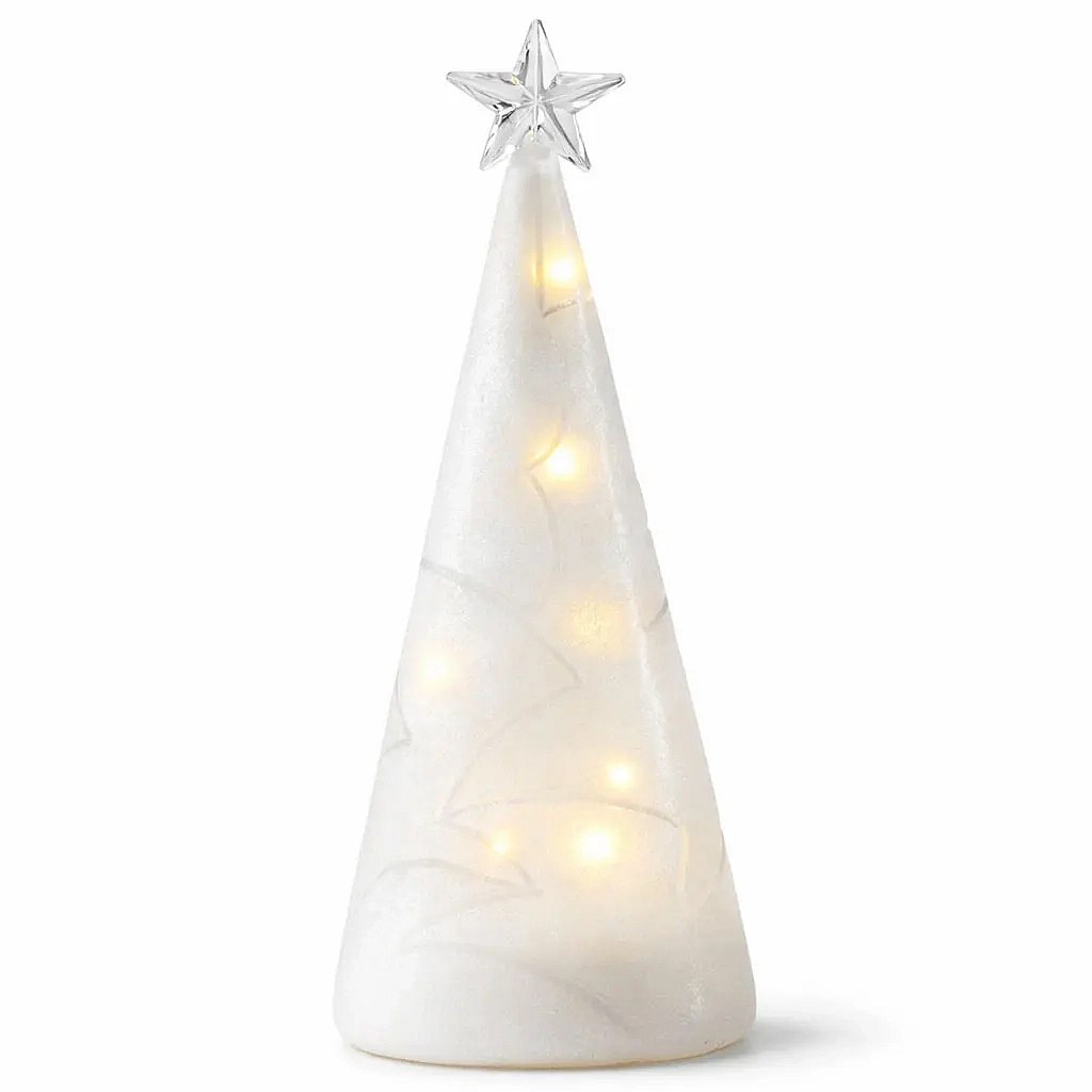Arbre à LED, blanc, 22 cm, congelé