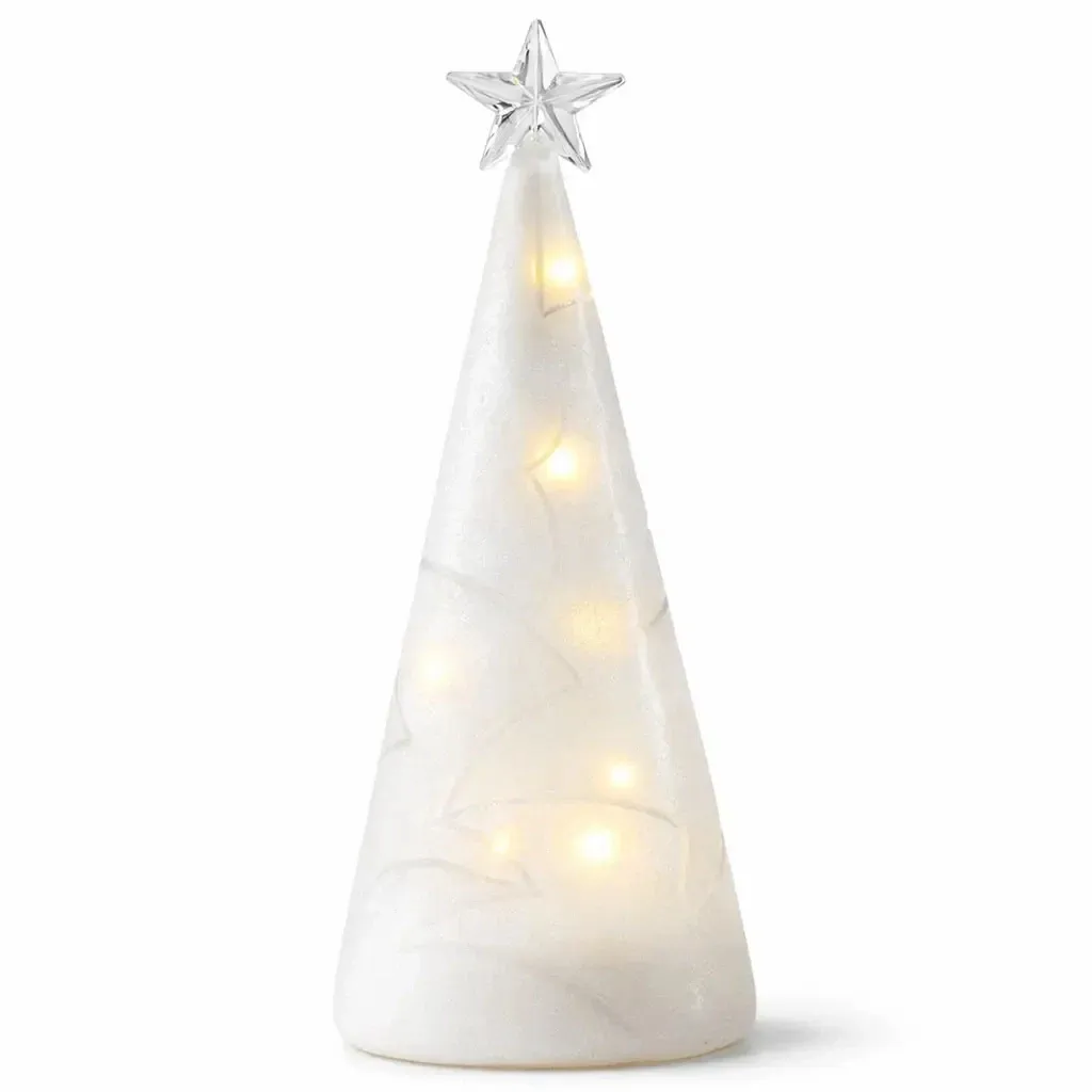 Arbre à LED, blanc, 22 cm, congelé