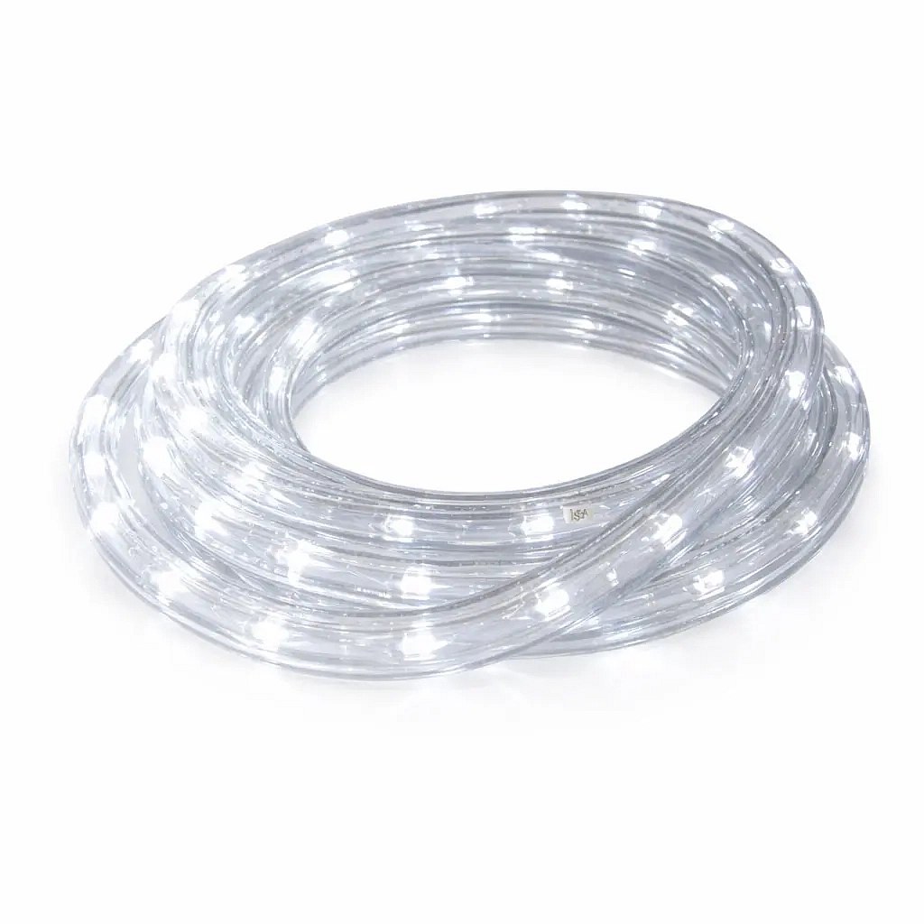 Guirlande LED Easy Fix d'extérieur, 1 m, blanc glacé, 30 LED, IP44, vendue au mètre