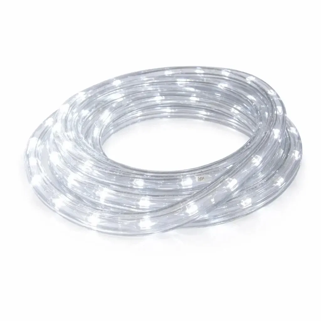 Guirlande LED Easy Fix d'extérieur, 1 m, blanc glacé, 30 LED, IP44, vendue au mètre