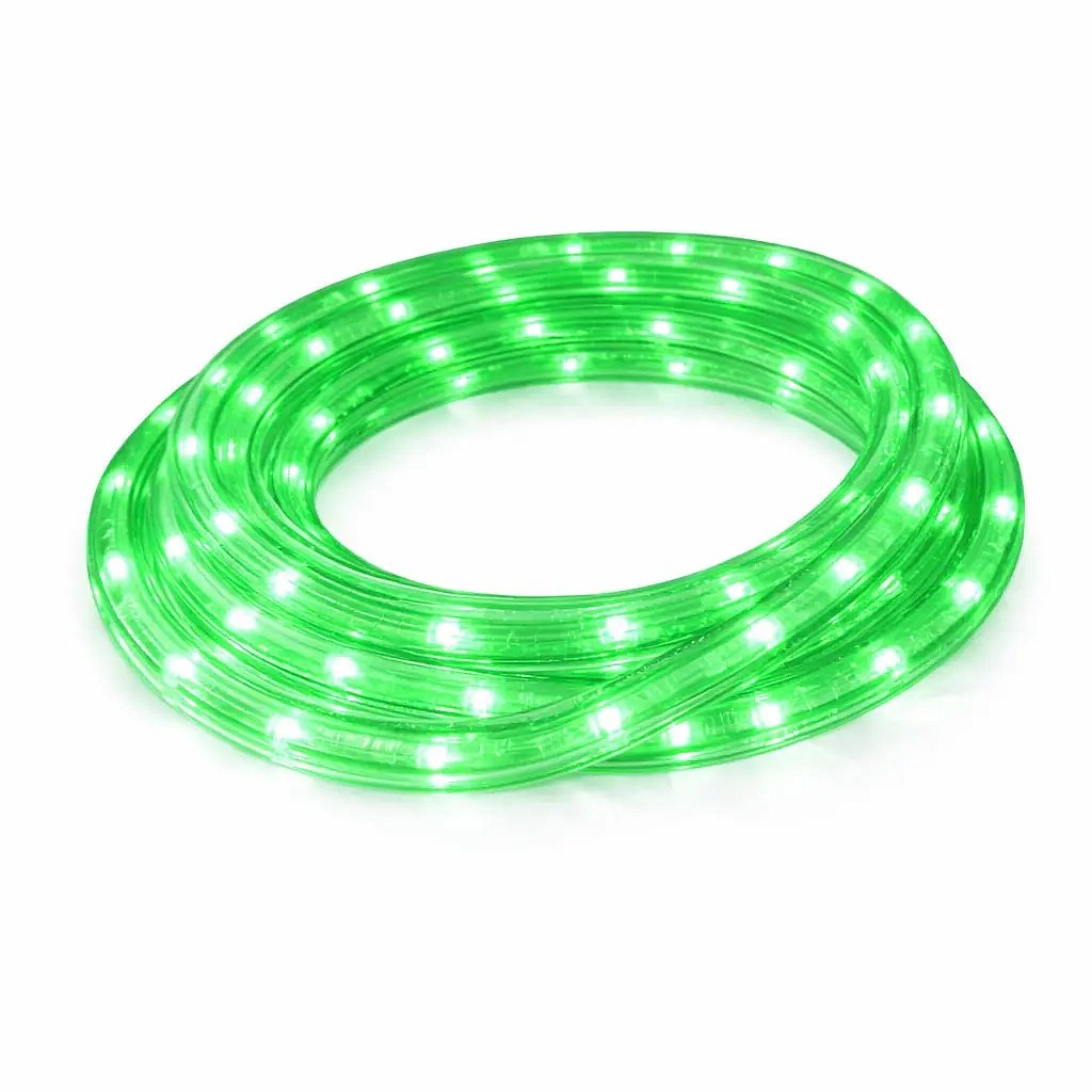 Guirlande LED Easy Fix d'extérieur, 1 m, verte, 30 LED, IP44, vendue au mètre