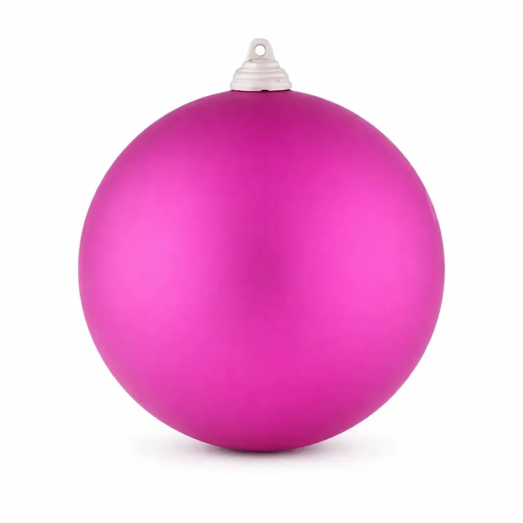 Grande boule de Noël 20 cm, rose, mat