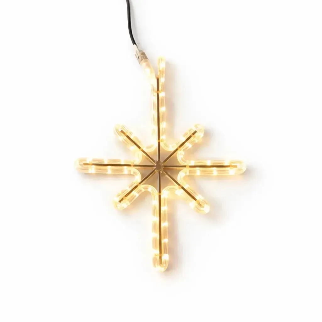 Easy Fix Guirlande lumineuse 2D LED Polaris I., 34 × 42 cm, blanc chaud, suspension, aluminium
