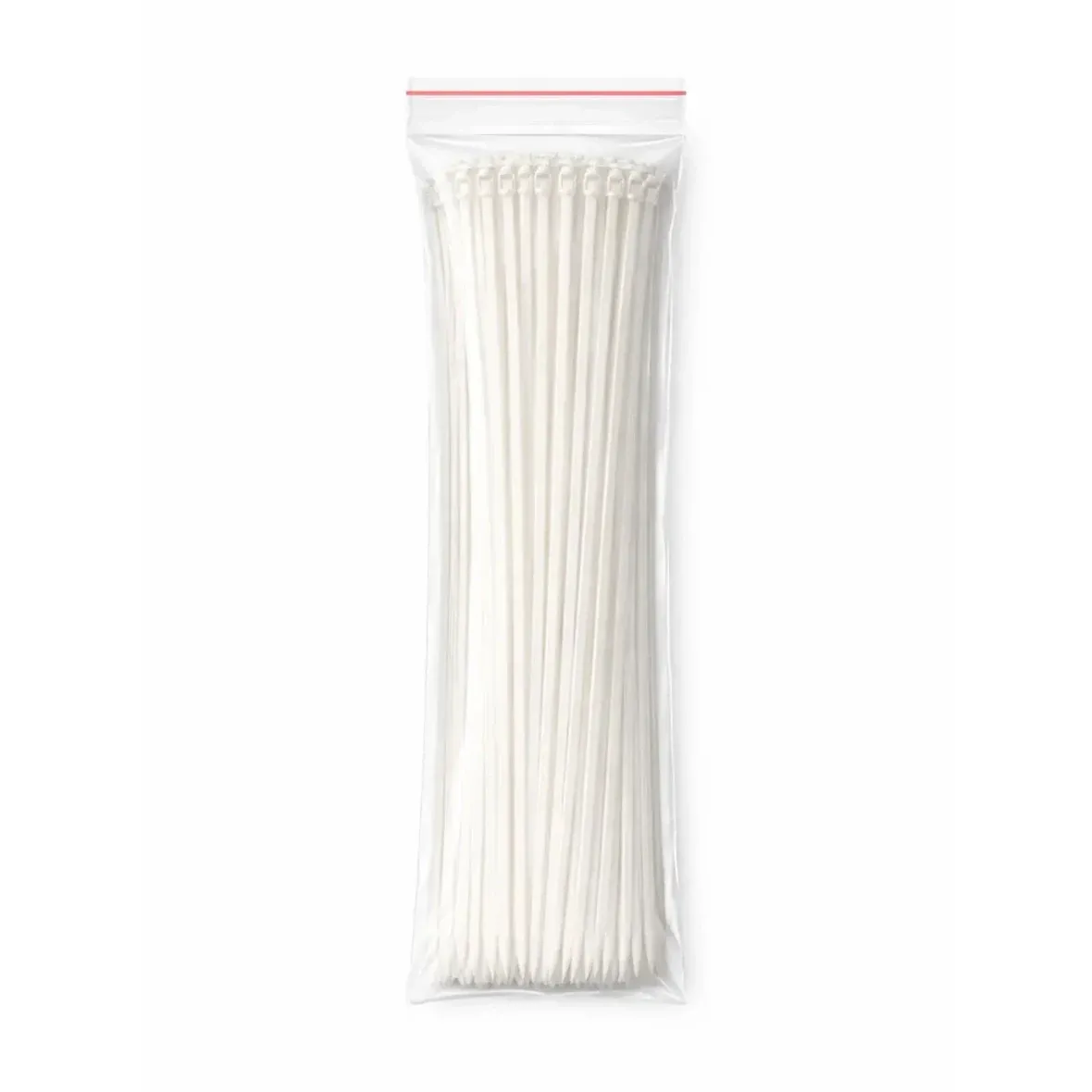 Ruban de cerclage en plastique 4,8 mm de long × 37 cm blanc universel pour l'extérieur, paquet de 100