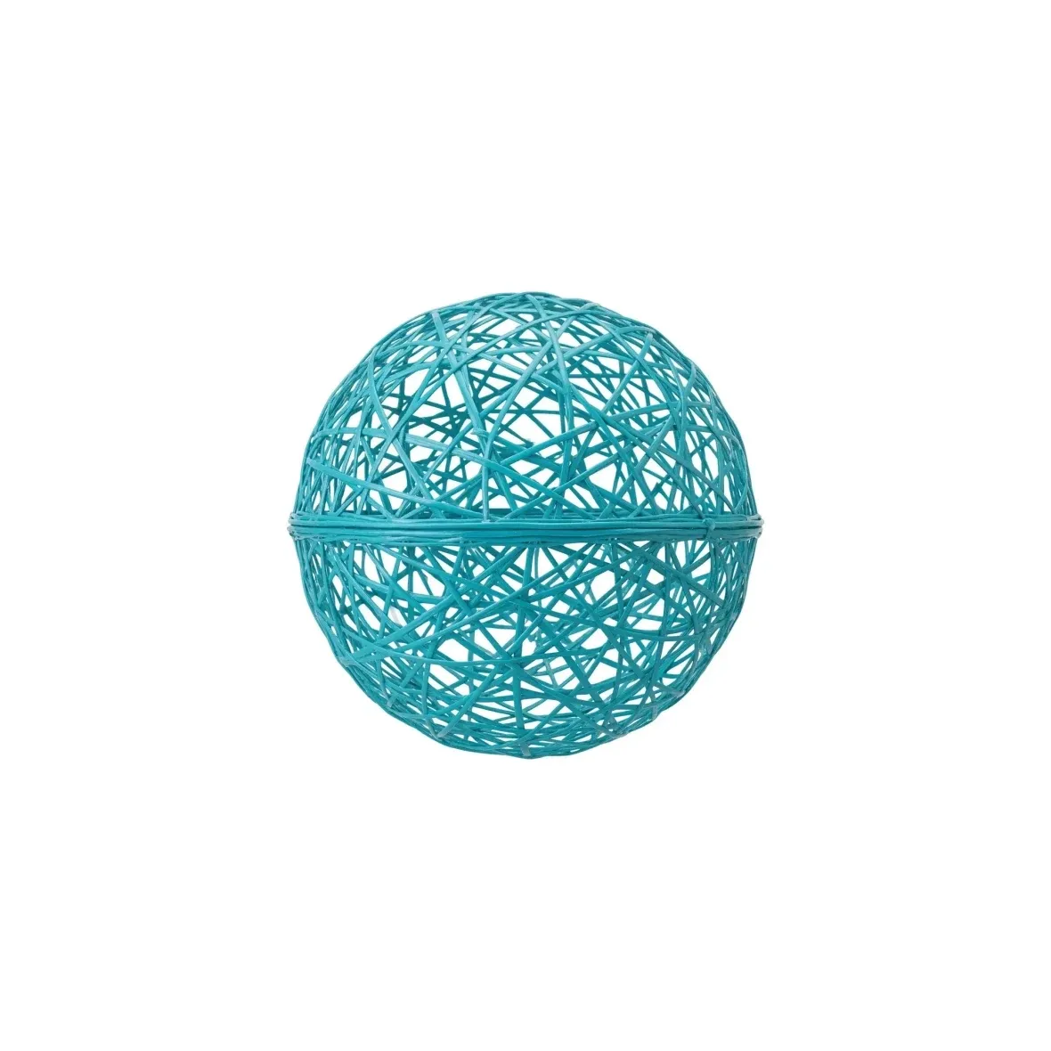 Sphère 3D en fibre de verre, diamètre 25 cm, turquoise, non illuminé