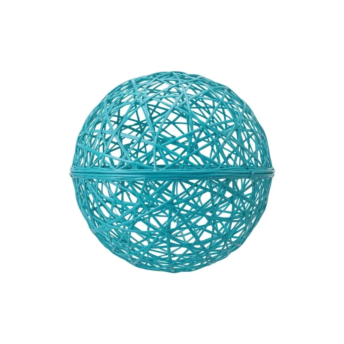 Boule 3D en fibre de verre, 40 cm de diamètre, turquoise, non illuminée