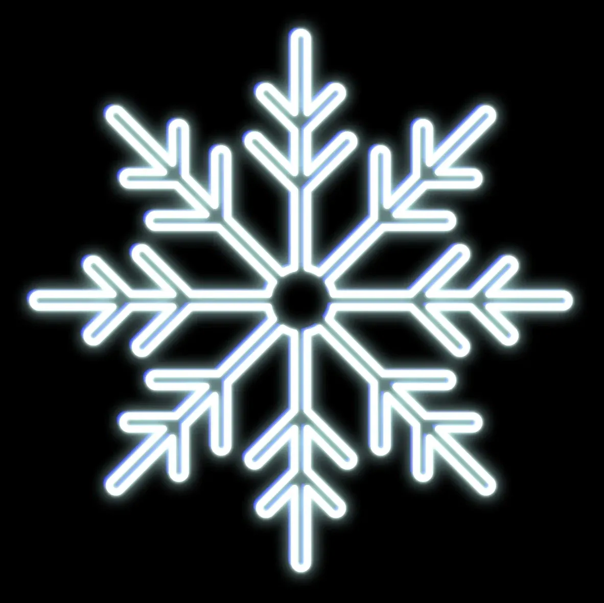 Easy Fix 2D LED light flake II, Ø 96 cm, blanc glacé, suspendu, impression 3D