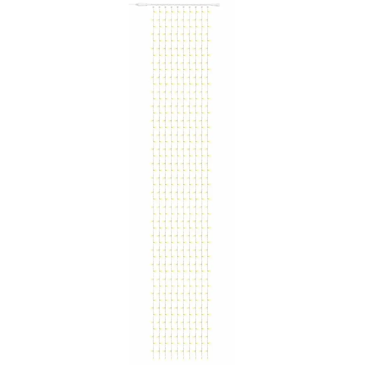 Guirlande lumineuse LED d'extérieur Easy Fix, 100 × 800 cm, blanc chaud, 700 LED, câble blanc, IP67, rallonge