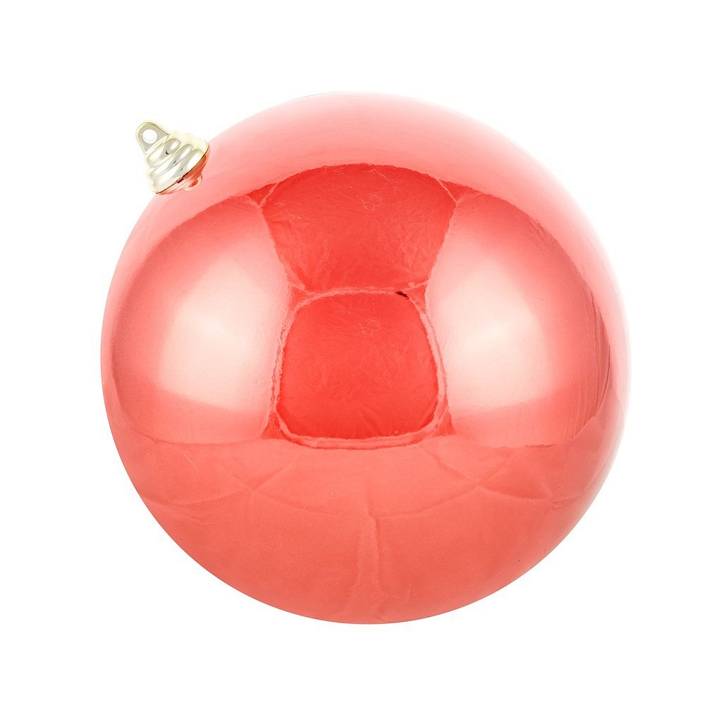 Production - Boule en plastique, diamètre 20 cm, rouge, brillant, UV