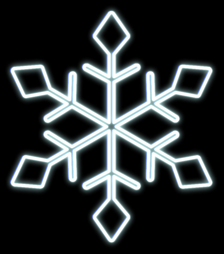 Easy Fix 2D LED light flake I., Ø 77 cm, blanc glacé, suspendu, impression 3D