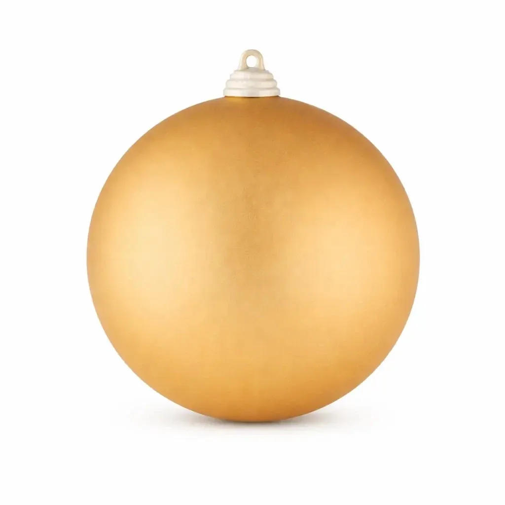Grande boule de Noël 20 cm, or, mat, UV