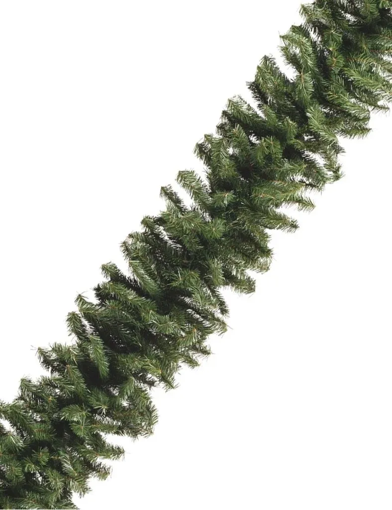 Guirlande de Noël artificielle 3D en aiguilles de pin, 270 × 30 cm vert