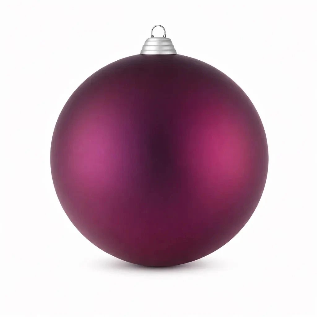 Production - Grande boule de Noël 30 cm, bordeaux, mat