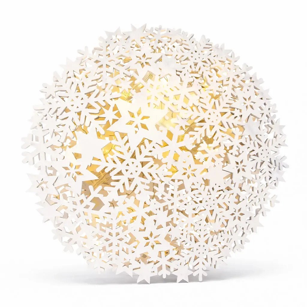 Projecteur LED 3D à piles 26 × 29 × 3,2 cm blanc chaud, IP20 intérieur, AA