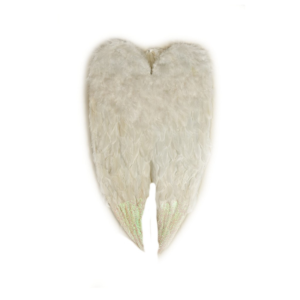 Ailes d'ange pour le dos, 43 × 80 cm, blanc