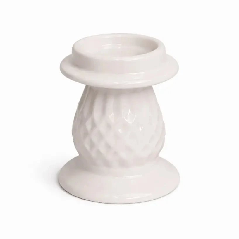 Bougeoir de Noël en céramique pour la table, 7 × 7 × 6,5 cm