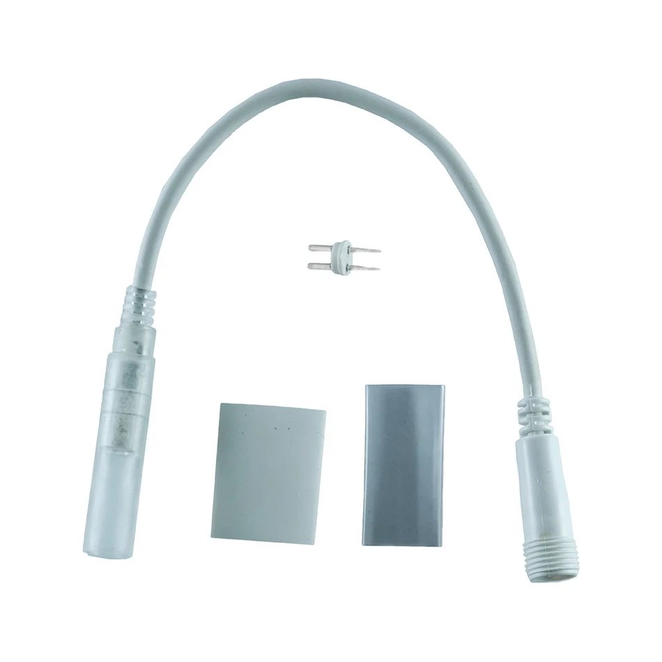 Connexion entre le tuyau LED et Easy Fix 0,25 m, blanc, femelle IP67