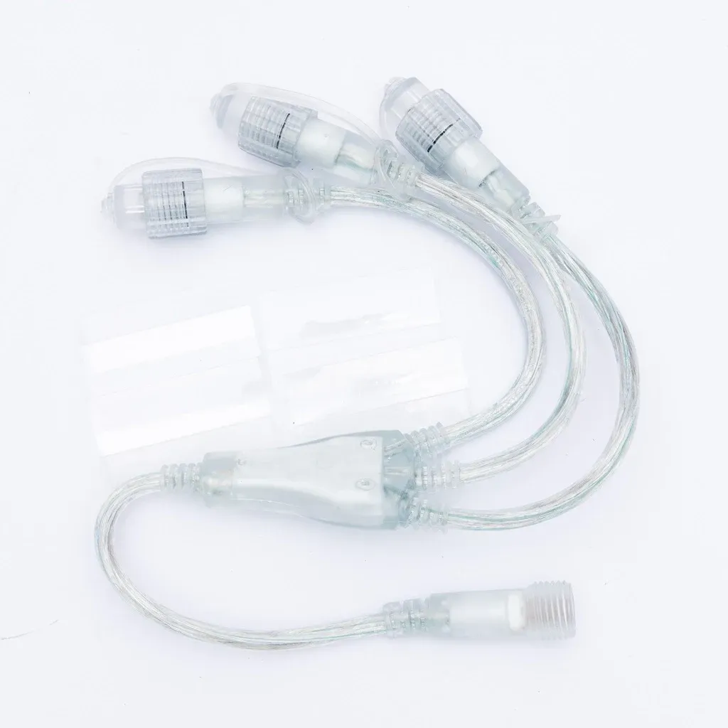 Répartiteur en T, 3 sorties, transparent, IP44, compatible avec les modèles WFTR36W, WF206 et WF204