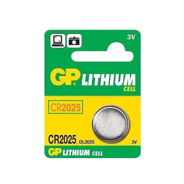 Pile ronde CR2025 (paquet de 1)