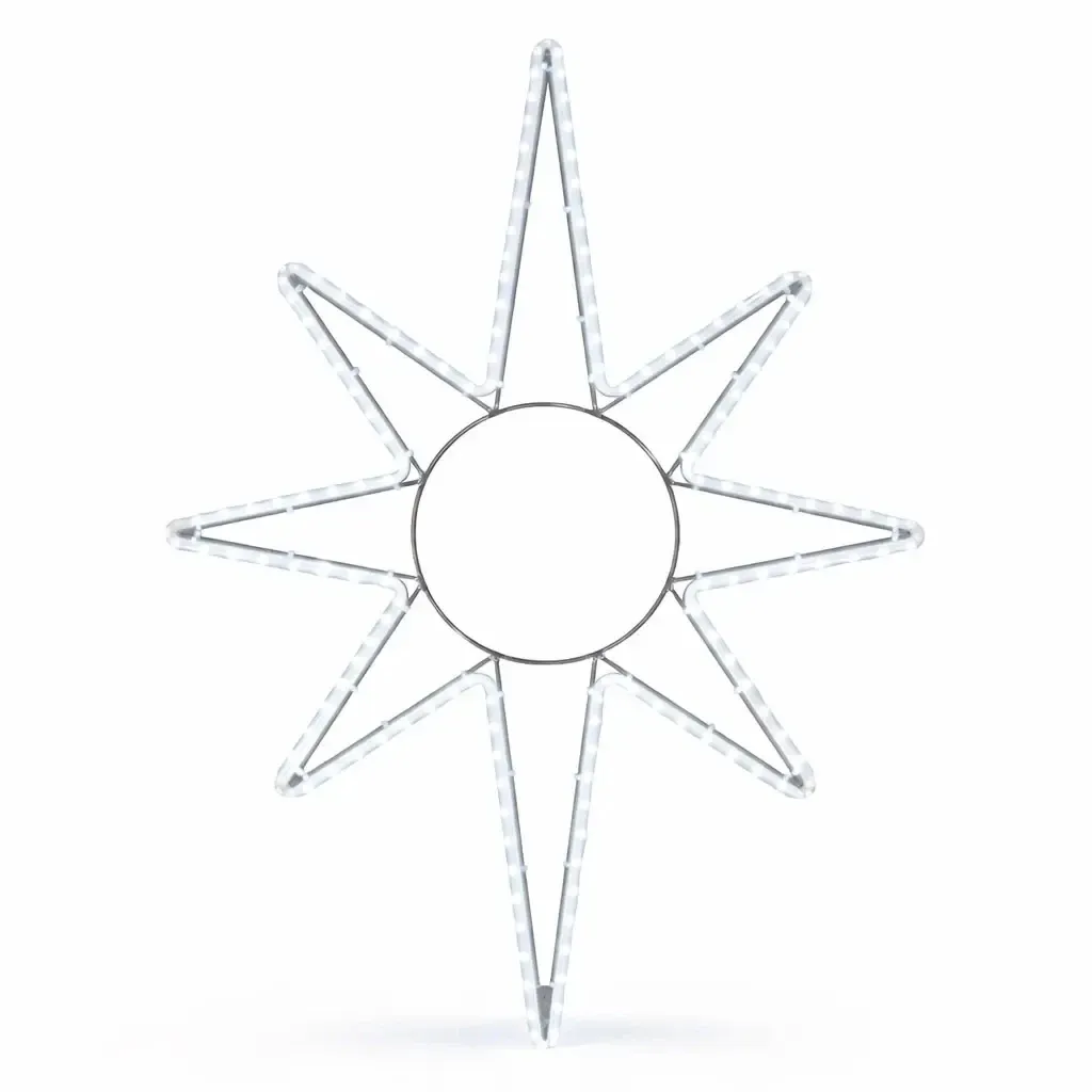 Easy Fix 2D LED star light X., 82 × 125 cm, blanc glacé, suspension, aluminium