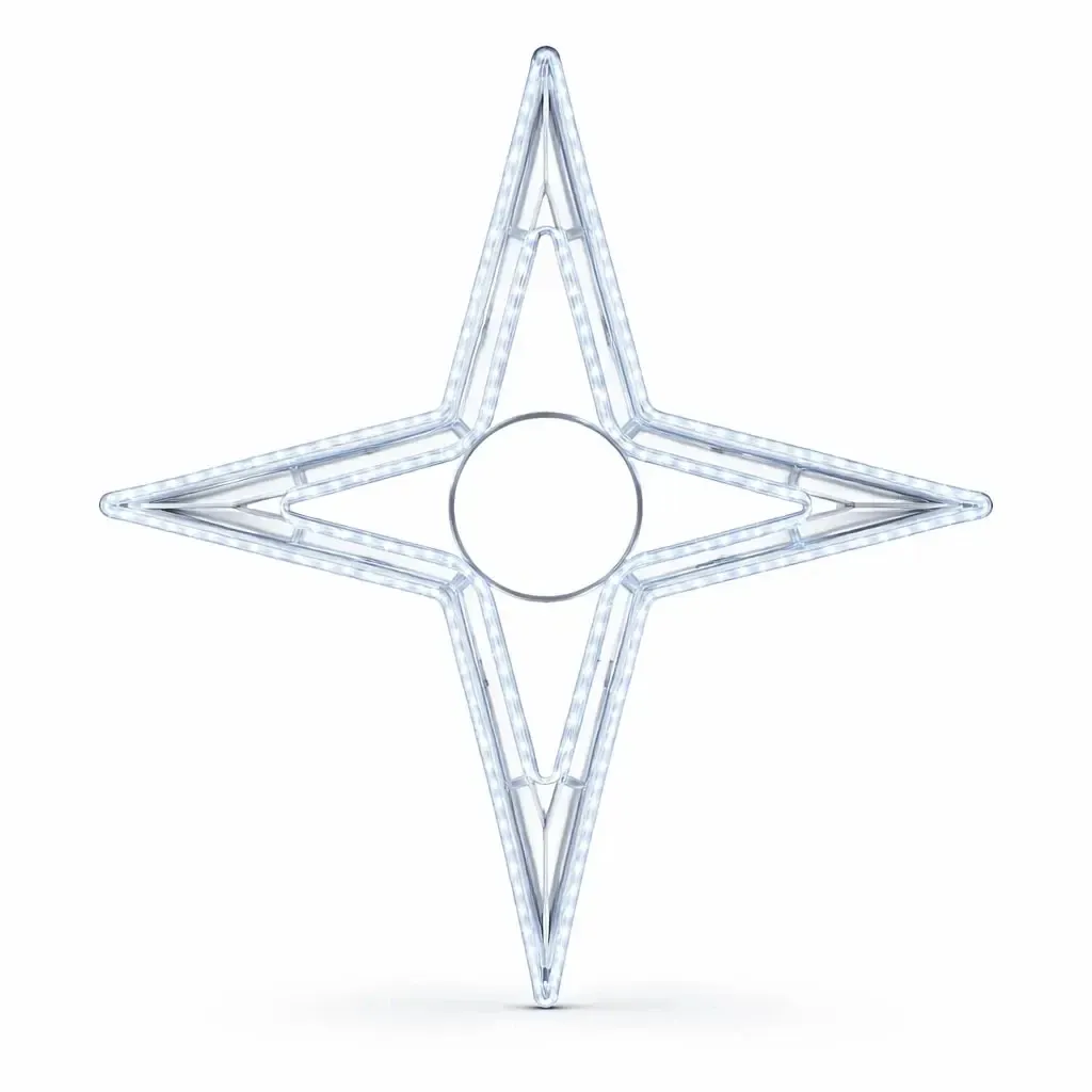 Easy Fix 2D LED Vega XV, Ø 150 cm, blanc glacé, suspendu, impression 3D