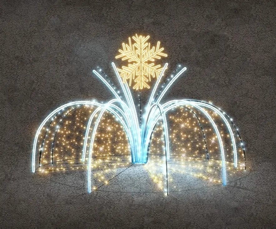Fontaine lumineuse à LED, d. 500 cm