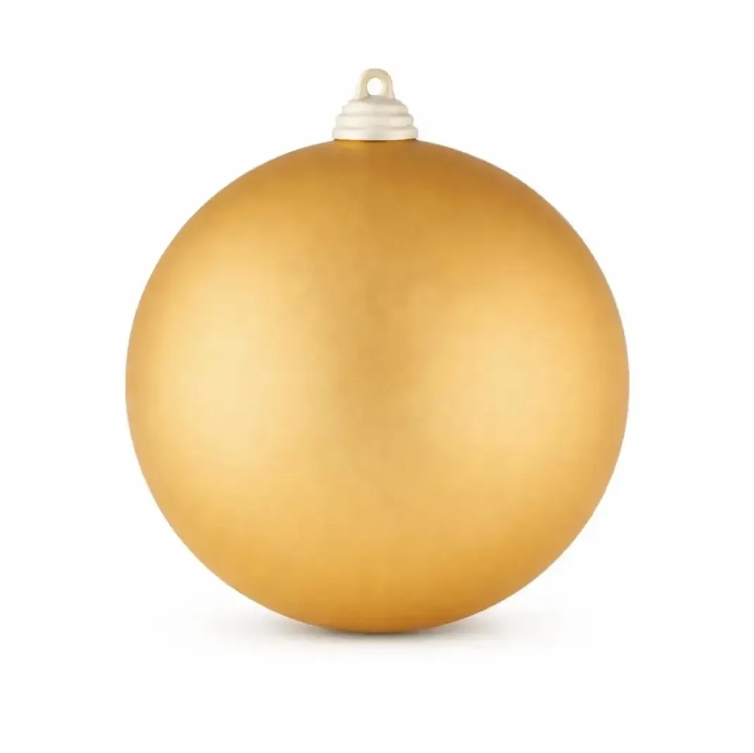 Production - Boule en plastique, diamètre 20 cm, or, mat