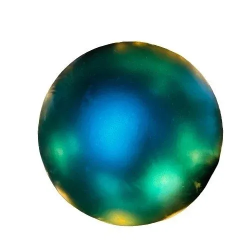 Boule en plastique, diamètre 20 cm, vert paon, mat, UV