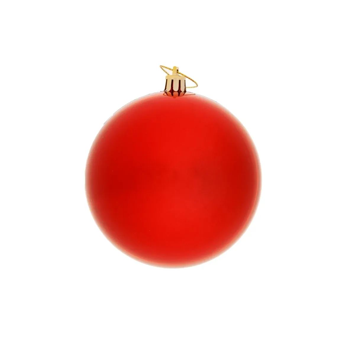 Boule en plastique, diamètre 10 cm, rouge, 6 fois brillante