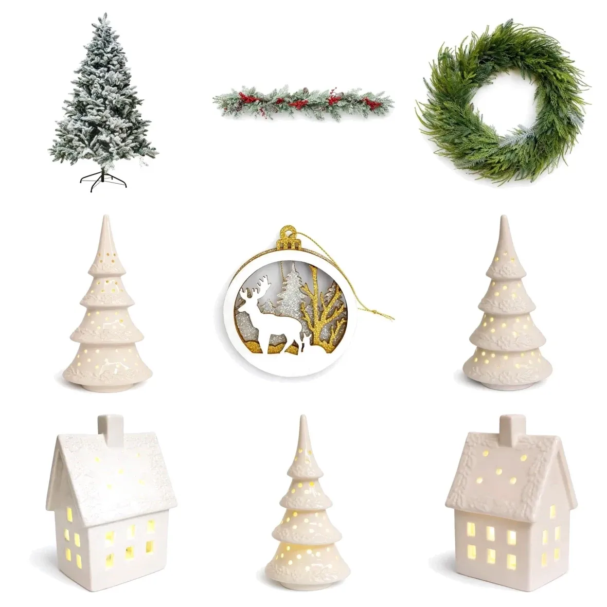 Collection de Noël Office Minimal, pour petite entreprise