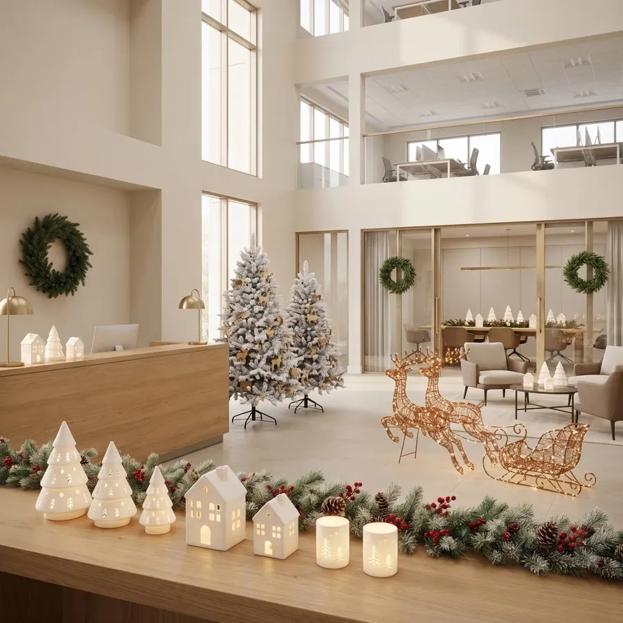 Collection de Noël Office Campus, pour plusieurs étages ou de grands espaces communs
