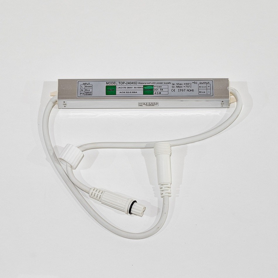 Transformateur 24V, alimentation 45W, IP67